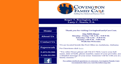 Desktop Screenshot of covingtonfamilycare.com