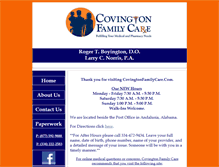 Tablet Screenshot of covingtonfamilycare.com